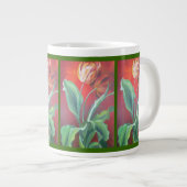 Rote und gelbe Tulpen Jumbo-Tasse (Vorderseite Rechts)
