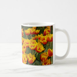 Rote und gelbe Tulpen Kaffeetasse