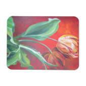Rote und gelbe Tulpen Magnet (Horizontal)