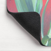 Rote und gelbe Tulpen Mousepad (Ecke)