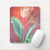 Rote und gelbe Tulpen Mousepad (Mit Mouse)
