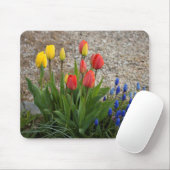 Rote und gelbe Tulpen Mousepad (Mit Mouse)