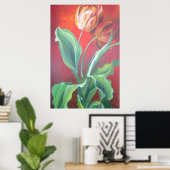 Rote und gelbe Tulpen Poster (Heimbüro)
