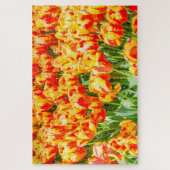 Rote und gelbe Tulpen Puzzle (Vertikal)