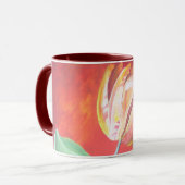 Rote und gelbe Tulpen Tasse (Vorderseite Links)