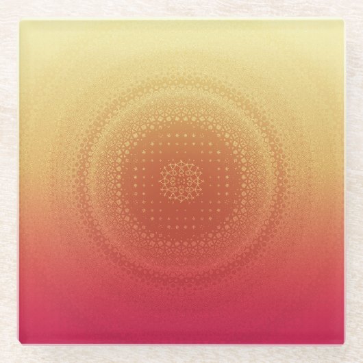 Rote und gelbe Untersetzer (Vorderseite)