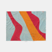 Rote und gelbe Wand Fleecedecke (Vorderseite (Horizontal))