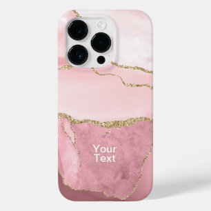 Röte und Gold Achat Case-Mate iPhone 14 Pro Hülle