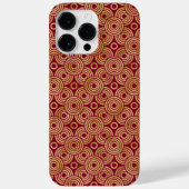 ROTE UND GOLD ART DECO-MUSTER Case-Mate iPhone HÜLLE (Rückseite)