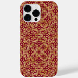ROTE UND GOLD ART DECO-MUSTER Case-Mate iPhone 14 PRO MAX HÜLLE