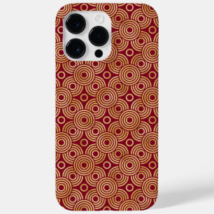 ROTE UND GOLD ART DECO-MUSTER Case-Mate iPhone 14 PRO MAX HÜLLE