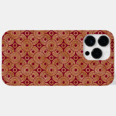 ROTE UND GOLD ART DECO-MUSTER Case-Mate iPhone HÜLLE (Rückseite (Horizontal))