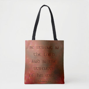 Rote und Gold-Bibelverse Tasche