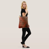 Rote und Gold-Bibelverse Tasche (Am Model)