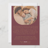 Rote und Gold Moderne Foto Weihnachten (Rückseite)