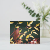 Rote und Gold Postkarte (Stehend Vorderseite)