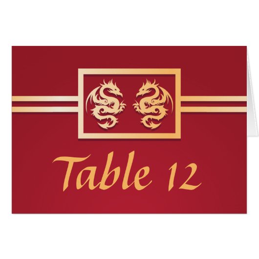 Rote und Golddrachenplatzierungen (Vorderseite (Horizontal))