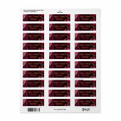 Rote und goldene Achat-Marmor-Hochzeit (Vorne)