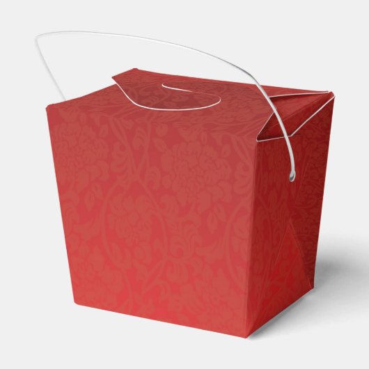 Rote und goldene Chinesische Liebesvögel Doppeltes Geschenkschachtel (Rückseite)