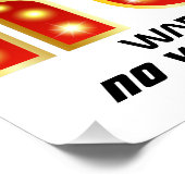 Rote und goldene Familienzimmer, No Whiners, rund Poster (Ecke)