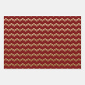 ROTE UND GOLDENE FERIENORGANISATIONEN FÜR BÄUME IN GESCHENKPAPIER SET (Vorderseite 2)