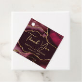 Rote und goldene Imitate Glitzer Agate Birthday Pa Geschenkanhänger (Beispiel)