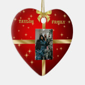 Rote und goldene Keramik Foto Keramik Ornament (Rechts)