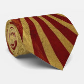 Rote und goldene Krawatte (Gerollt)