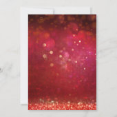 Rote und goldene marokkanische Nächte Einladung (Rückseite)