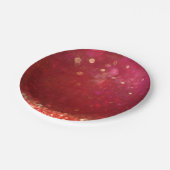 Rote und goldene marokkanische Nächte Pappteller (Schrägansicht)