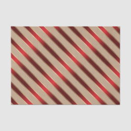 Rote und goldene Metallische Diagonalstreifen Seidenpapier