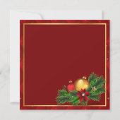 Rote und goldene Raute-Fotokarte (Rückseite)