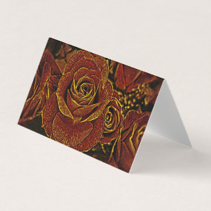 Rote und goldene Rose