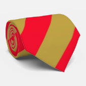 Rote und goldene Streifen Krawatte (Gerollt)