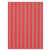 Rote und goldene Streifen Tischdecke (Vorderseite)