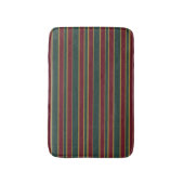 Rote und goldene Weihnachtscreme Badematte (Vorderseite Vertikal)