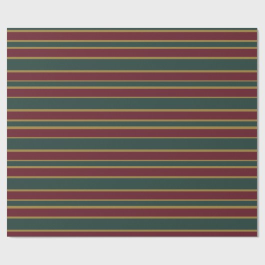 Rote und goldene Weihnachtscreme Geschenkpapier (Flach)