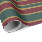 Rote und goldene Weihnachtscreme Geschenkpapier (Rolleneckpunkt)