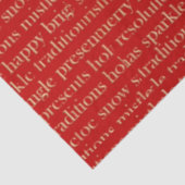 Rote und goldene Weihnachtsfeier Weihnachten Seidenpapier (Ausschnitt)