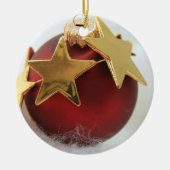 Rote und goldene Weihnachtsschmuck (Vorne)