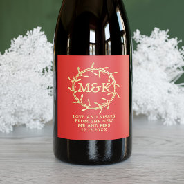 Rote und Goldmedaille Weinroute Mistletoz Weinrout Weinetikett