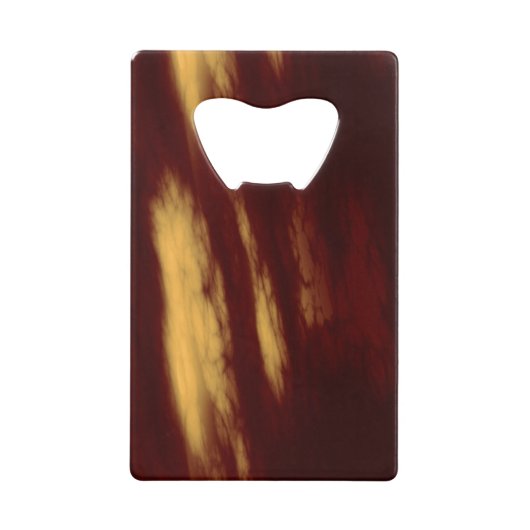 Rote und Goldmedaillen Abstrakt Kreditkartenflaschenöffner (Vorderseite)