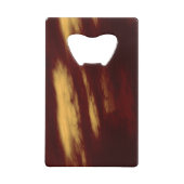 Rote und Goldmedaillen Abstrakt Kreditkartenflaschenöffner (Rückseite)