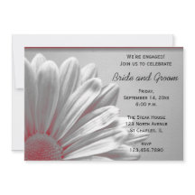 Rote und Graue Blumen Highlights Engagement Party