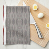 Rote und graue Grafik Handtuch (Viertel Falte)