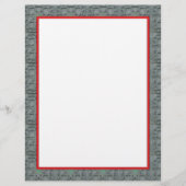 Rote und graue Grenzbriefe 8,5 Zoll x 11 Zoll (Vorderseite)