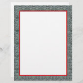 Rote und graue Grenzbriefe 8,5 Zoll x 11 Zoll (Vorne/Hinten)