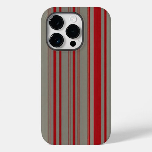 rote und graue Linien Case-Mate iPhone Hülle (Rückseite)