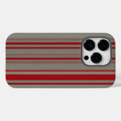 rote und graue Linien Case-Mate iPhone Hülle (Rückseite (Horizontal))