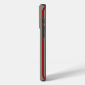 rote und graue Linien Case-Mate iPhone Hülle (Rückseite / Links)